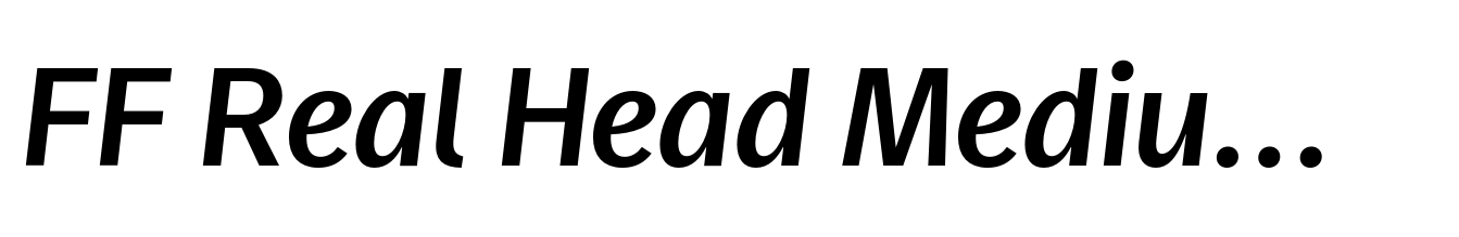 FF Real Head Medium Italic